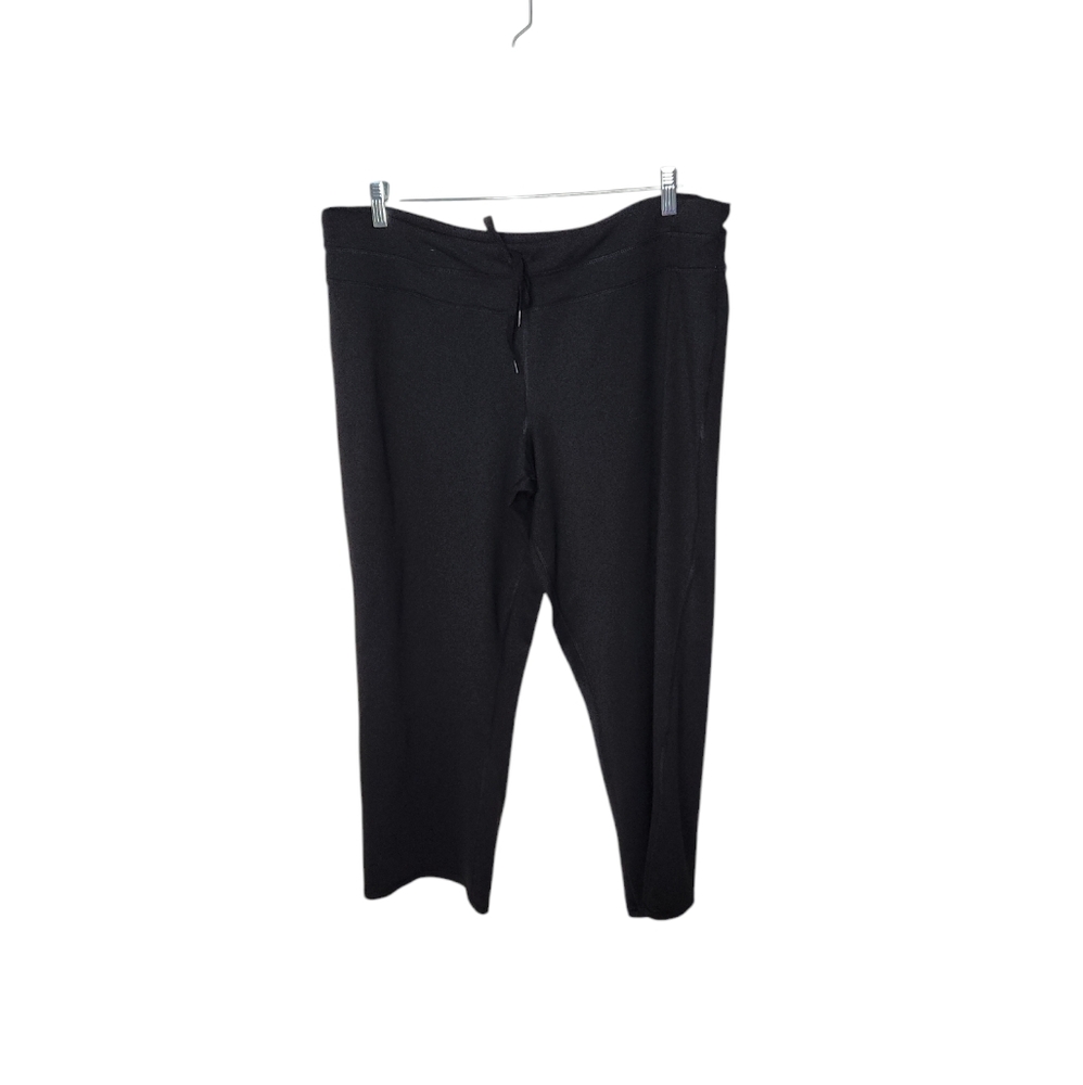 Women's Champion Duo Dry Tie Front Black Work Out Pants Size XXL
